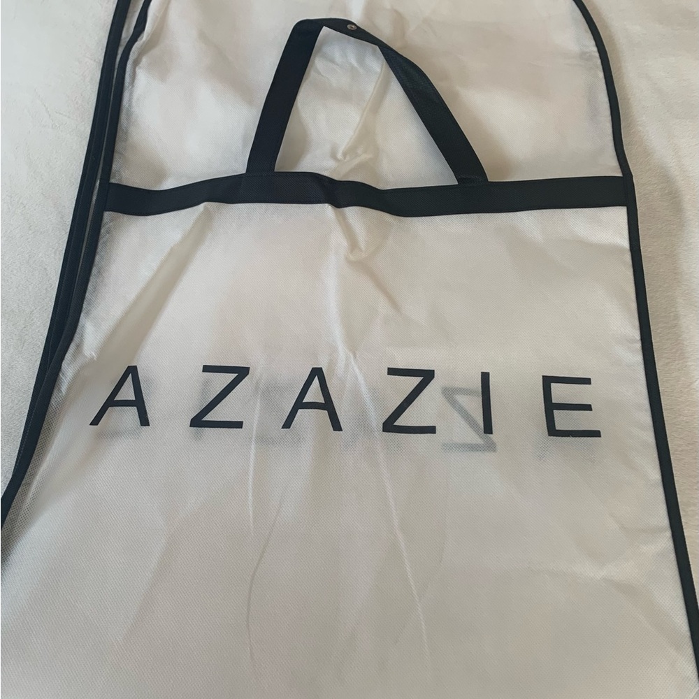 AZAZIE lightweight white  garment bag VGUC+